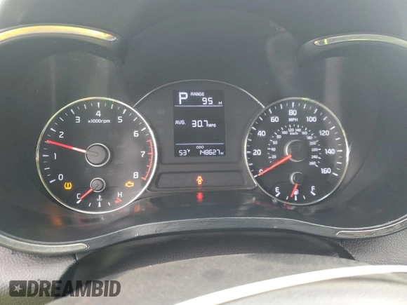 2017 Kia Forte LX with VIN 3KPFK4A72HE039599, listed as a Copart auction lot 47497035 with 148,627 mi miles and Salvage Title. Bid and sale history available at carsss.com. Image 9.