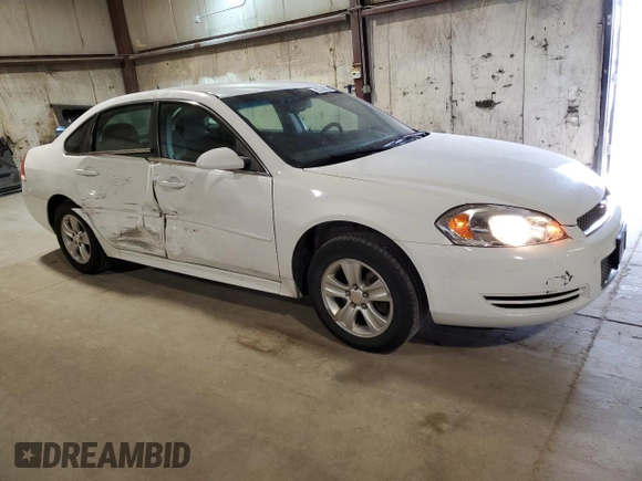 2015 Chevrolet Impala LS with VIN 2G1WA5E38F1124997, listed as a Copart auction lot 53738225 with 129,678 mi miles and Salvage title. Bid and sale history available at DreamBid. Image 4.