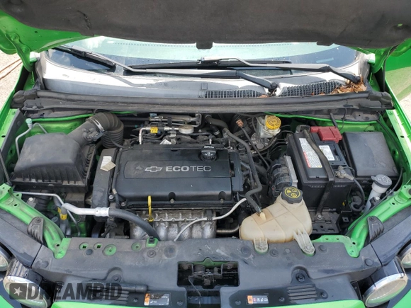 2015 Chevrolet Sonic LT with VIN 1G1JC5SH8F4177739, listed as a Copart auction lot 58417755 with 64,588 mi miles and Salvage title. Bid and sale history available at DreamBid. Image 11.