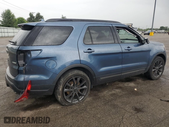 2018 Ford Explorer XLT with VIN 1FM5K7DH0JGB98690, listed as a Copart auction lot 57465175 with 83,551 mi miles and Salvage title. Bid and sale history available at DreamBid. Image 3.