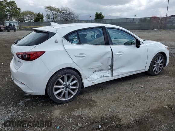 2017 Mazda 3 Grand Touring with VIN JM1BN1M37H1116869, listed as a Copart auction lot 51706765 with 86,334 mi miles and Salvage Title. Bid and sale history available at DreamBid. Image 3.