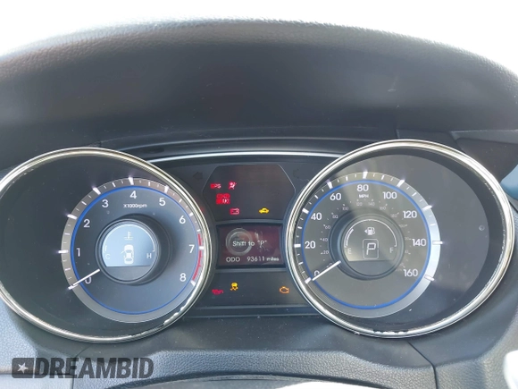 2013 Hyundai Sonata Limited with VIN 5NPEC4AB5DH640167, listed as a IAAI auction lot 40609887 with 93,611 mi miles and . Bid and sale history available at DreamBid. Image 7.