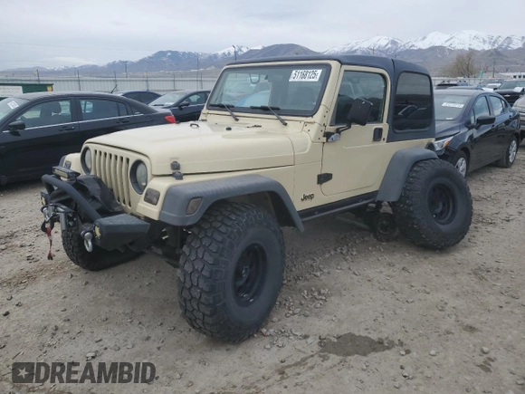 2001 Jeep Wrangler Sport с VIN 1J4FA49S71P312113, выставлен на аукционе Copart как лот 51168125 с пробегом 120 683 миль миль и Списание • Salvage title. История ставок и продаж доступна на DreamBid. Изображение 1.