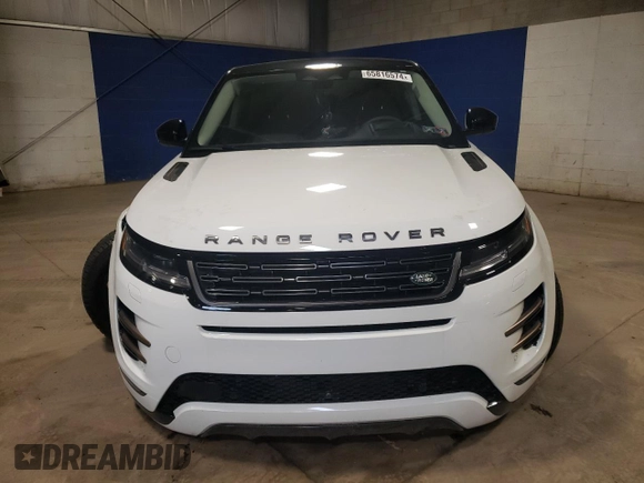 2024 Land Rover Range Rover Evoque Dynamic SE z VIN SALZL2FX5RH239324, wystawiony jako Copart lot #65816574 z przebiegiem 5 393 mil mil oraz Szkoda całkowita • Salvage title. Historia ofert i sprzedaży dostępna na DreamBid. Obrazek 5.