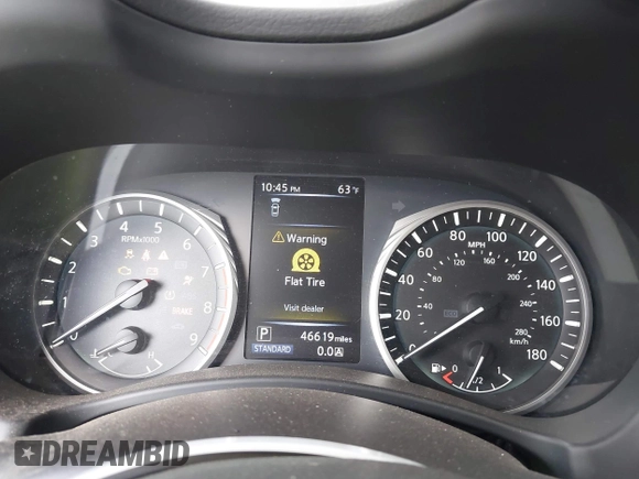 2019 Infiniti Q50 Luxe z VIN JN1EV7APXKM512617, wystawiony jako IAAI lot #41517907 z przebiegiem 46 619 mil mil oraz . Historia ofert i sprzedaży dostępna na DreamBid. Obrazek 7.