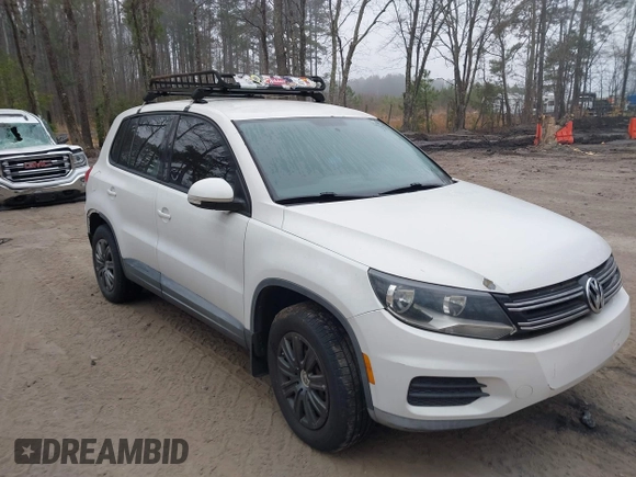 2012 Volkswagen Tiguan with VIN WVGCV7AX5CW508206, listed as a IAAI auction lot 41612007 with 116,455 mi miles and . Bid and sale history available at DreamBid. Image 1.