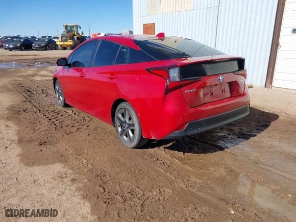 2020 Toyota Prius L Eco with VIN JTDKARFU5L3106001, listed as a IAAI auction lot 41413697 with 185,811 mi miles. Bid and sale history available at carsss.com. Image 3.