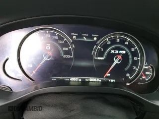 2020 BMW X3 M Competition z VIN 5YMTS0C09LLT09799, wystawiony jako Copart lot #44094283 z przebiegiem 40 501 mil mil oraz . Historia ofert i sprzedaży dostępna na DreamBid. Obrazek 9.