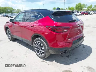 2023 Chevrolet Blazer RS with VIN 3GNKBERS9PS184482, listed as a IAAI auction lot 42246015 with 17,553 mi miles and . Bid and sale history available at DreamBid. Image 3.