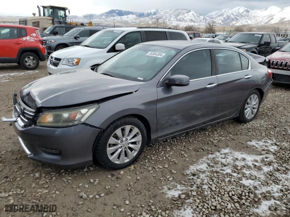 2014 Honda Accord Sedan EX-L with VIN 1HGCR2F83EA181710, listed as a Copart auction lot 84864304 with 107,053 mi miles and Salvage Title. Bid and sale history available at carsss.com. Image 1.