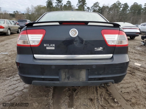 2009 Mercury Milan Premier with VIN 3MEHM08Z29R614098, listed as a Copart auction lot 87862035 with 74,830 mi miles and Salvage Title. Bid and sale history available at carsss.com. Image 6.