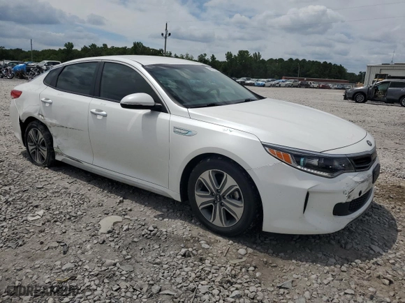 2017 Kia Optima Hybrid EX with VIN KNAGU4LE4H5010124, listed as a Copart auction lot 58970664 with 105,541 mi miles and Salvage Title. Bid and sale history available at carsss.com. Image 4.