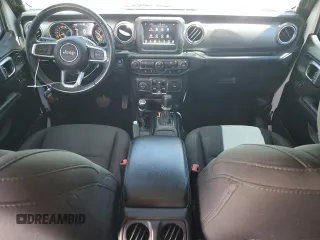 2020 Jeep Wrangler Unlimited Sahara with VIN 1C4HJXEN0LW161222, listed as a Copart auction lot 63681485 with 80,957 mi miles and Salvage title. Bid and sale history available at DreamBid. Image 8.