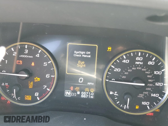 2024 Subaru Crosstrek Special Sports with VIN 4S4GUHF6XR3841151, listed as a Copart auction lot 60559975 with 6,671 mi miles and Salvage title. Bid and sale history available at DreamBid. Image 9.