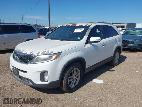 2015 Kia Sorento LX with VIN 5XYKT4A6XFG654663, listed as a IAAI auction lot 42196806 with 129,296 mi miles and . Bid and sale history available at DreamBid. Image 2.