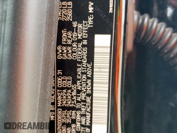 2017 Volvo XC60 Inscription z VIN YV440MDU7H2008583, wystawiony jako Copart lot #54353815 z przebiegiem 115 680 mil mil oraz Szkoda całkowita • Salvage title. Historia ofert i sprzedaży dostępna na DreamBid. Obrazek 14.