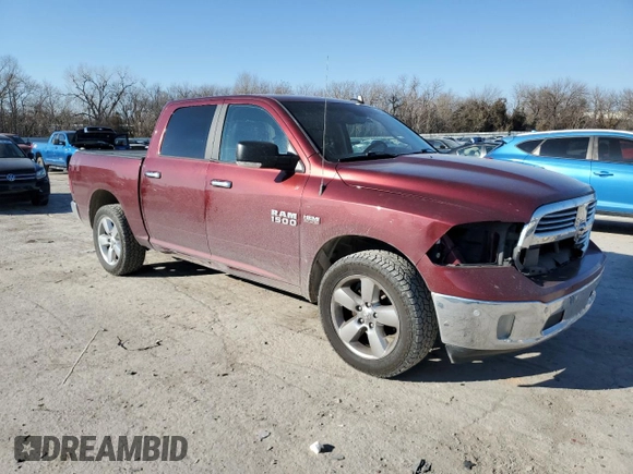 2018 Ram 1500 Big Horn with VIN 3C6RR6LT0JG145890, listed as a Copart auction lot 41678025 with 156,380 mi miles and Salvage title. Bid and sale history available at DreamBid. Image 4.