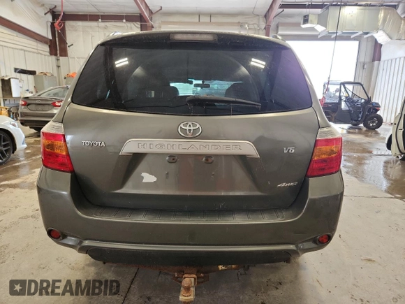 2008 Toyota Highlander with VIN JTEES41A582018892, listed as a Copart auction lot 65561895 with 216,988 mi miles and Clean title. Bid and sale history available at DreamBid. Image 6.