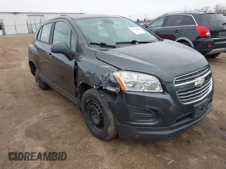 2016 Chevrolet Trax LS with VIN 3GNCJKSB0GL268894, listed as a IAAI auction lot 41830680 with 183,389 mi miles. Bid and sale history available at carsss.com. Image 1.