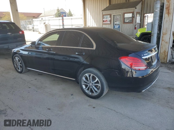2015 Mercedes-Benz C-Class C 300 Luxury with VIN 55SWF4KB5FU009252, listed as a Copart auction lot 54161875 with 183,969 mi miles and Clean Title. Bid and sale history available at carsss.com. Image 2.