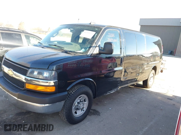 2016 Chevrolet Express Passenger LT with VIN 1GAZGPFF7G1296879, listed as a IAAI auction lot 41359934 with 169,856 mi miles and . Bid and sale history available at DreamBid. Image 2.