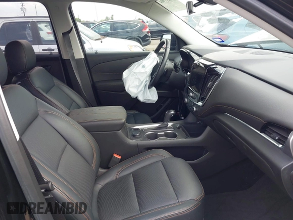 2020 Chevrolet Traverse LT Cloth with VIN 1GNERGKW7LJ199477, listed as a IAAI auction lot 42217904 with 21,269 mi miles and . Bid and sale history available at DreamBid. Image 5.