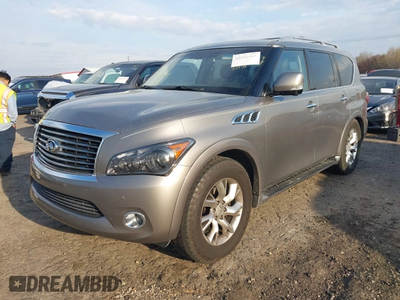 2011 Infiniti QX56 8-passenger with VIN JN8AZ2NC1B9301274, listed as a IAAI auction lot 41865441 with 221,759 mi miles. Bid and sale history available at carsss.com. Image 17.
