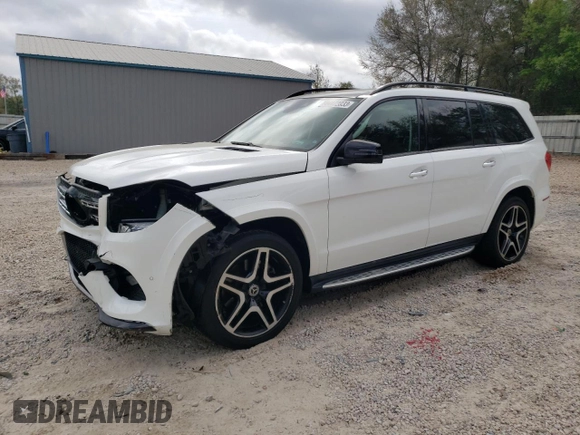 2018 Mercedes-Benz GLS with VIN 4JGDF7DE0JB029658, listed as a Copart auction lot 44472033 with 73,868 mi miles. Bid and sale history available at carsss.com. Image 1.