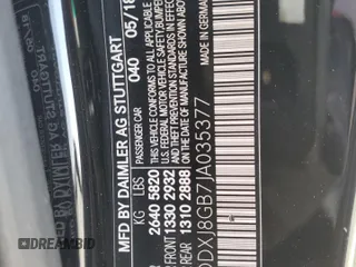 2018 Mercedes-Benz S-Class S 560 with VIN WDDXJ8GB7JA035377, listed as a Copart auction lot 49506415 with 55,535 mi miles and Salvage Title. Bid and sale history available at carsss.com. Image 13.