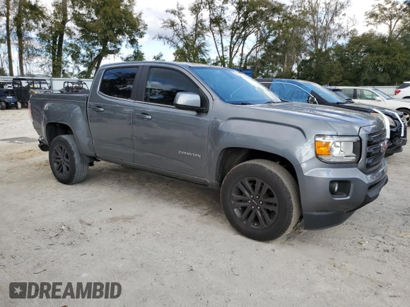 2020 GMC Canyon 2WD SLE with VIN 1GTG5CEN9L1118892, listed as a Copart auction lot 43500175 with 53,587 mi miles and Salvage Title. Bid and sale history available at carsss.com. Image 4.