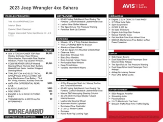 2023 Jeep Wrangler Sahara with VIN 1C4JJXP65PW627241, listed as a Copart auction lot 62873313 with 9,219 mi miles and Clean Title. Bid and sale history available at DreamBid. Image 13.