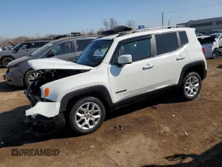 2018 Jeep Renegade Altitude with VIN ZACCJBBB3JPJ05855, listed as a Copart auction lot 48760245 with 62,480 mi miles and Salvage title. Bid and sale history available at DreamBid. Image 1.
