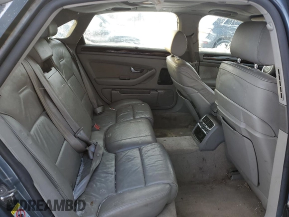 2004 Audi A8 L with VIN WAUML44E54N000619, listed as a Copart auction lot 42186195 with 174,331 mi miles and Salvage Title. Bid and sale history available at carsss.com. Image 10.