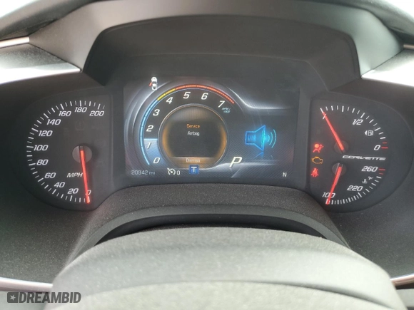2016 Chevrolet Corvette Z51 2LT with VIN 1G1YK2D72G5117987, listed as a Copart auction lot 47851905 with 20,942 mi miles and Salvage Title. Bid and sale history available at carsss.com. Image 9.