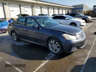2008 Infiniti M with VIN JNKAY01F68M652818, listed as a Copart auction lot 52622965 with Not provided miles and Salvage title. Bid and sale history available at DreamBid. Image 4.