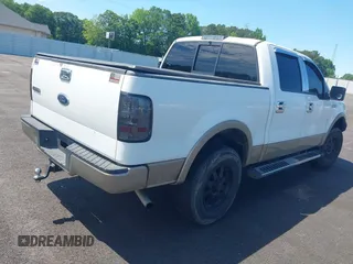 2006 Ford F-150 XLT with VIN 1FTPW12V96KD37873, listed as a IAAI auction lot 42201850 with 205,426 mi miles and . Bid and sale history available at DreamBid. Image 4.