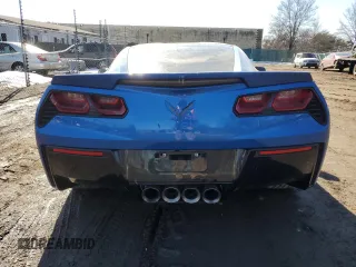2014 Chevrolet Corvette Z51 3LT with VIN 1G1YM2D71E5129832, listed as a Copart auction lot 42787075 with 68,404 mi miles and Salvage title. Bid and sale history available at DreamBid. Image 6.