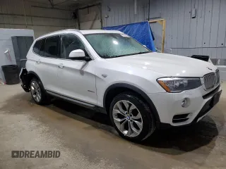 2017 BMW X3 xDrive28i with VIN 5UXWX9C34H0W78776, listed as a Copart auction lot 49159505 with 107,591 mi miles and Salvage Title. Bid and sale history available at DreamBid. Image 4.