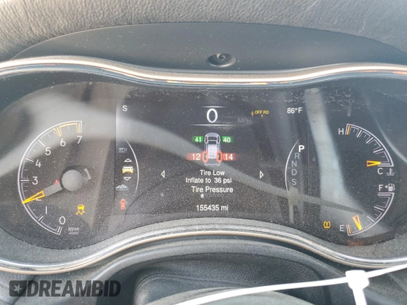 2015 Jeep Grand Cherokee Overland with VIN 1C4RJFCT2FC628727, listed as a Copart auction lot 48972095 with 155,435 mi miles and Salvage Title. Bid and sale history available at carsss.com. Image 9.