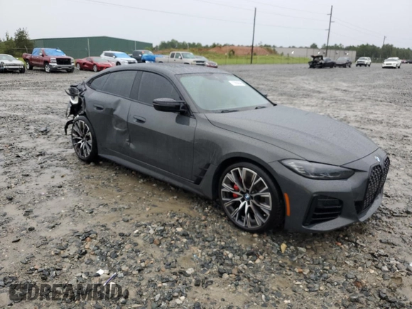 2023 BMW 4 Series M440i with VIN WBA63AW06PFN54632, listed as a Copart auction lot 70994044 with 11,718 mi miles and Salvage title. Bid and sale history available at DreamBid. Image 4.