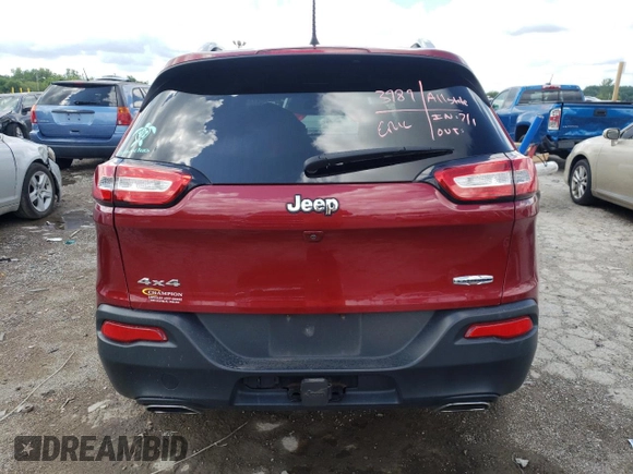 2016 Jeep Cherokee Latitude z VIN 1C4PJMCS7GW253369, wystawiony jako Copart lot #63750275 z przebiegiem 96 465 mil mil oraz Szkoda całkowita • Salvage title. Historia ofert i sprzedaży dostępna na DreamBid. Obrazek 6.