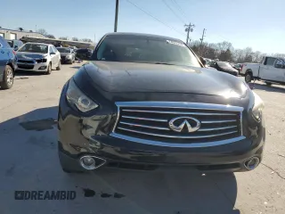 2016 Infiniti QX70 with VIN JN8CS1MU2GM670540, listed as a Copart auction lot 48196665 with Not Provided miles and Salvage Title. Bid and sale history available at DreamBid. Image 5.