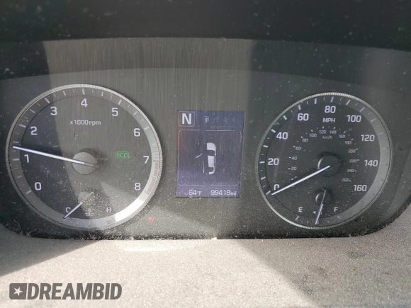 2017 Hyundai Sonata 2.4L with VIN 5NPE24AF4HH572164, listed as a Copart auction lot 50996045 with 99,418 mi miles and Salvage Title. Bid and sale history available at carsss.com. Image 9.