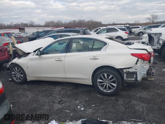 2014 Infiniti Q50 Sport with VIN JN1BV7AR8EM688686, listed as a IAAI auction lot 41310491 with 147,536 mi miles and . Bid and sale history available at DreamBid. Image 14.