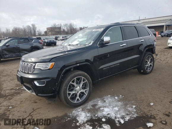 2020 Jeep Grand Cherokee Overland with VIN 1C4RJFCG9LC218943, listed as a Copart auction lot 44922295 with 50,674 mi miles and Salvage Title. Bid and sale history available at carsss.com. Image 1.