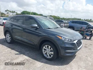 2021 Hyundai Tucson SE with VIN KM8J23A41MU291085, listed as a IAAI auction lot 41956974 with 93,932 mi miles. Bid and sale history available at carsss.com. Image 1.