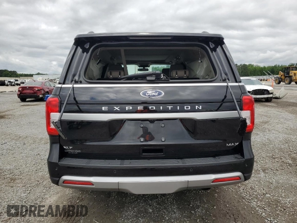 2024 Ford Expedition Max XLT with VIN 1FMJK1H83REA52653, listed as a Copart auction lot 58908145 with 5,198 mi miles and Salvage title. Bid and sale history available at DreamBid. Image 6.