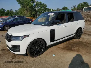 2020 Land Rover Range Rover P525 HSE with VIN SALGS2SEXLA578157, listed as a Copart auction lot 60803015 with 79,716 mi miles and Salvage title. Bid and sale history available at DreamBid. Image 1.