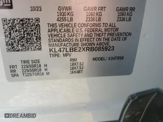 2024 Buick Envista Sport Touring with VIN KL47LBE2XRB085923, listed as a Copart auction lot 69483574 with 5,624 mi miles and Salvage Title. Bid and sale history available at carsss.com. Image 12.