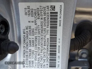 2019 Honda Civic Sport with VIN 2HGFC2F86KH602444, listed as a Copart auction lot 52155755 with 51,477 mi miles and Salvage Title. Bid and sale history available at DreamBid. Image 12.